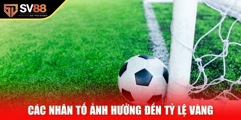 Các nhân tố ảnh hưởng đến tỷ lệ vàng trong bóng đá