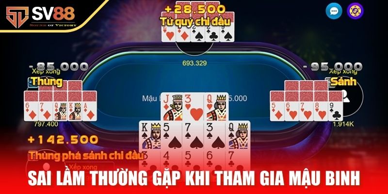 Sai lầm thường gặp khi tham gia mậu binh tại SV88